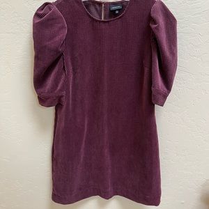 Who what wear , Burgundy, Corduroy dress, size small 4-6. Runs big.